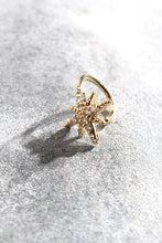 Charger l&#39;image dans la galerie, [Z] Earcuff Star gold dore strass clear
