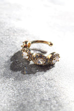 Load image into Gallery viewer, Earcuff Eye gold dore strass clear
